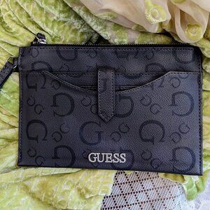 Guess Black 2 Pc Passport Wristlet - NWOT